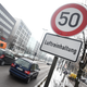 Cars drive along Landshuter Allee, one of the streets in Germany.